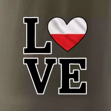 Love Poľská vlajka