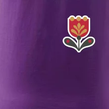 Folklór na prsníku tulipán