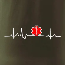 EKG rescue červená hviezda