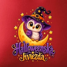 Halloweenska hviezda - sovička na mesiaci