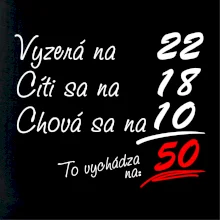 Vyzerá, cíti sa, chová sa - 50 rokov