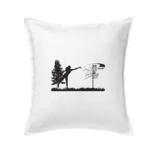 Disc golf - žena čierny obrázok Disc golf - žena čierny obrázok