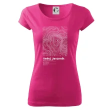 Velký Javorník (Beskydy) - vrstevnice v obdĺžniku