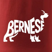 Bernese Mountain Dog nápis v tele