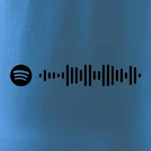 Spotify kód na prsníku