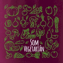 Som vegetarián - zelenina vo štvorci