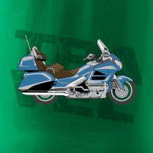 Cestovná motorka Amerika modrá