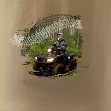 ATV štvorkolka v lese