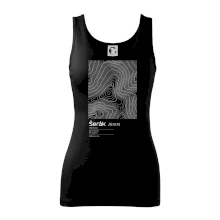 Šerák - vrstevnice v obdĺžniku