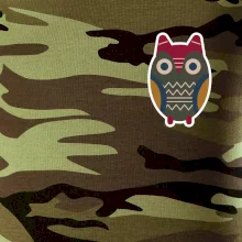 Folklór na prsníku sova