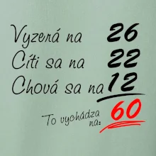 Vyzerá, cíti sa, chová sa - 60 rokov