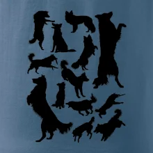 Border kólia siluety