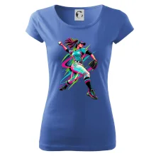 Baseballová nadhazovačka neonový pop art