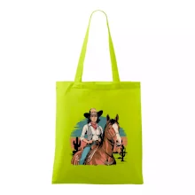 Cowgirl vintage na koni