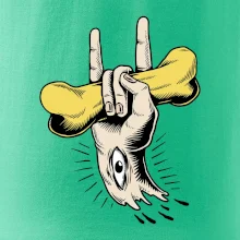 Rocková ruka kosť a oko Rocková ruka kosť a oko