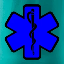 Rescue - Hviezda na prsníku + nápis na chrbte Rescue - Hviezda na prsníku + nápis na chrbte