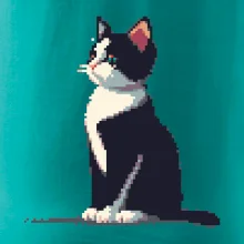 Mourovatá mačka pixel