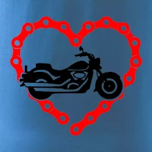 Moto srdce reťaz - chopper