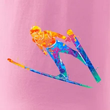 Skokan na lyžiach splash