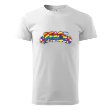 Peace nápis dúhový