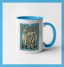 Save water drink beer poster