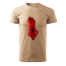 Mapa Albánsko reliéf hôr