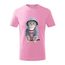 Mačka v pruhovanom triku