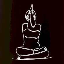 Jóga v sede jedným ťahom