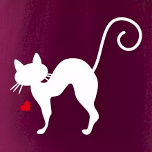 Zamilovaná mačka prehnutá