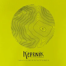 Keprník - vrstevnice v kruhu