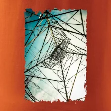 Farebné nebo - stožiare vysokého napätia