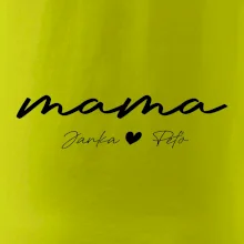 Mama - tričko menami deti písacie
