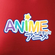 Anime nápis dúhový