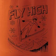 Čiernobiely skokan fly high