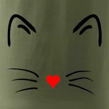 Mačka - srdce namiesto nosa Mačka - srdce namiesto nosa