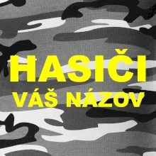 Hasiči - žltý nápis - váš názov zboru