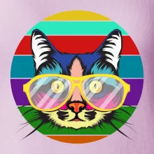 Mačka pri farebnom západe