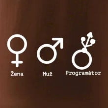 Muž žena programátor