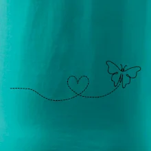 Dráha letu motýľa - srdce