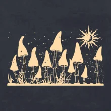 Goblincore noční krajina