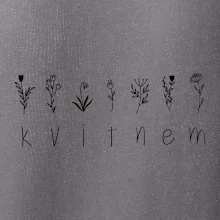 Kvitnem - Nápis s kvetinami