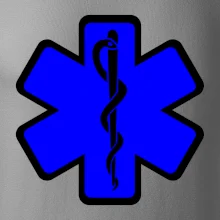 Rescue - Hviezda na prsníku + nápis na chrbte