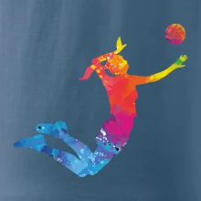 Volejbalistka splash s loptou