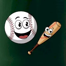 Parové tričko - baseballová raketa a loptička