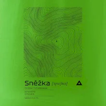 Snežka - vrstevnice v obdĺžniku