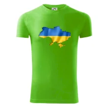 Ukrajina vlajka mapa