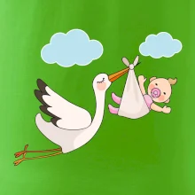 Bocian čakáme bábätko - dievča