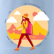 Farebný párový motív na hory