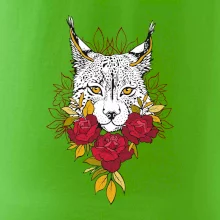 Rys s červenými ružami (Pecka design)