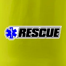 Záchranár rescue kríž modrý